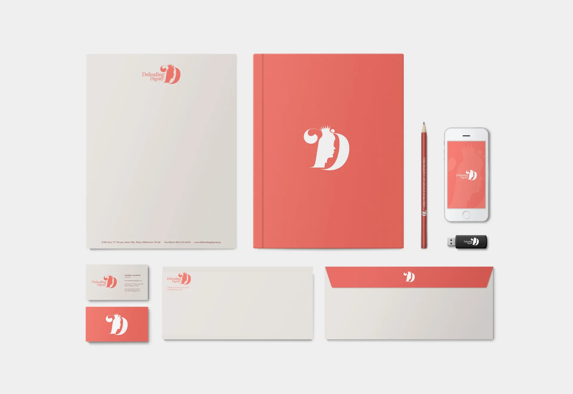 Defending Dignity Logo Design | Stationary Set