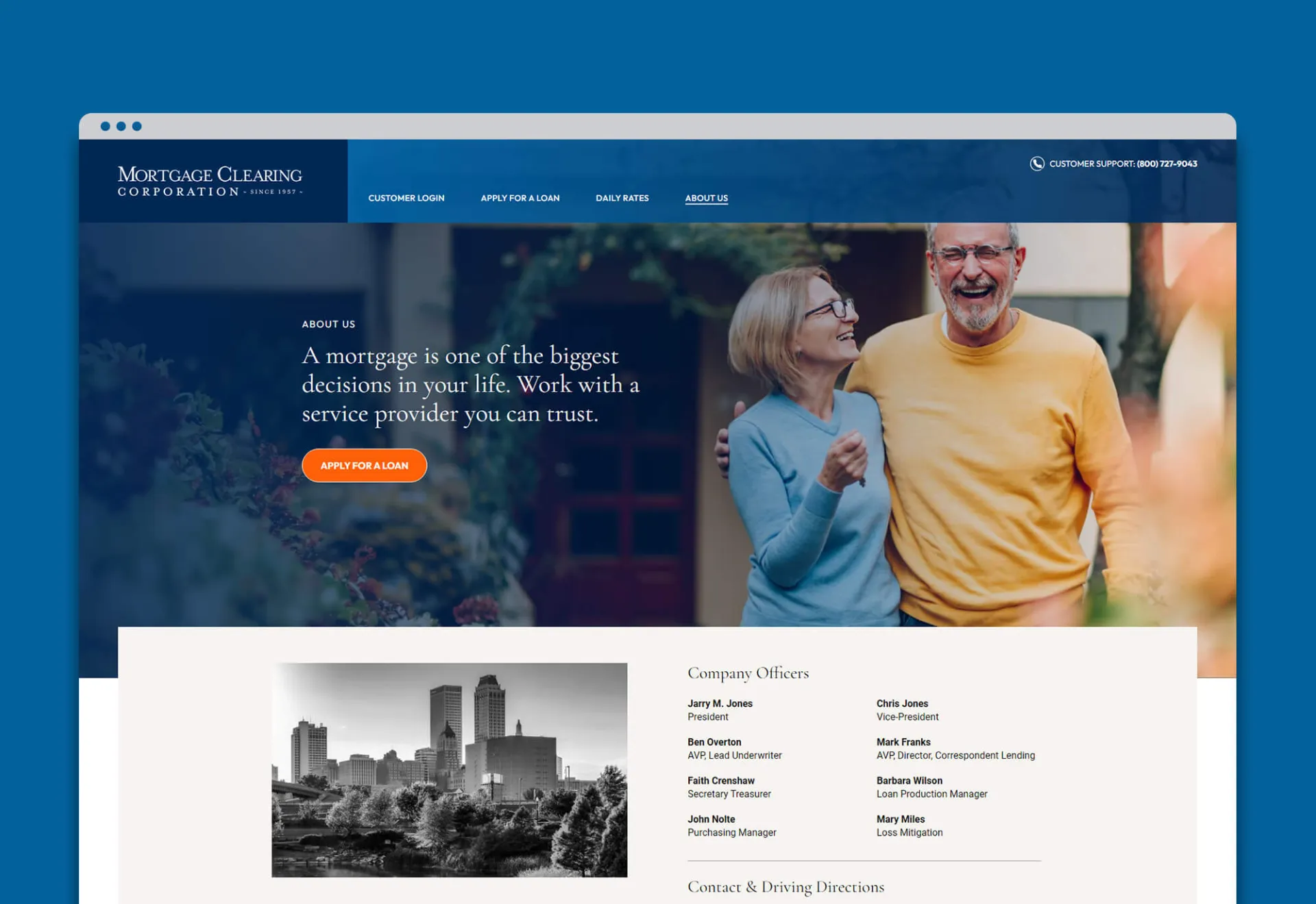 Web Design & Development for a Mortgage Company