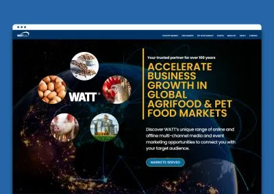 Website Redesign for WATT Global Media