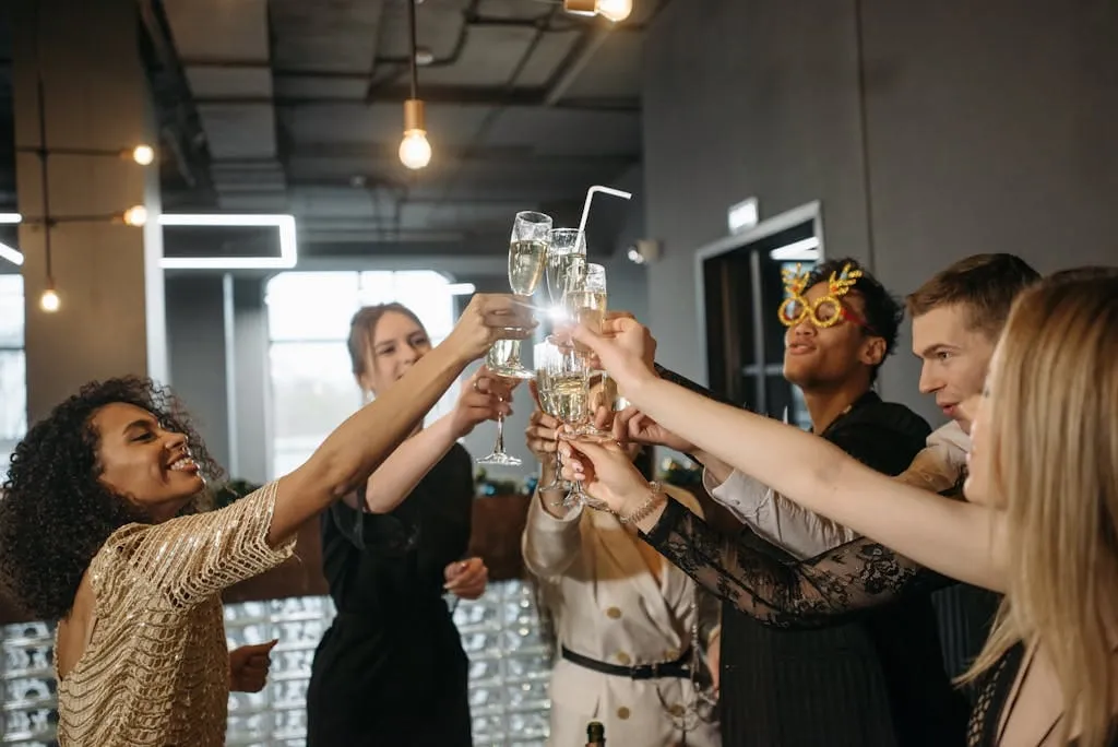 A Team Having a Celebration