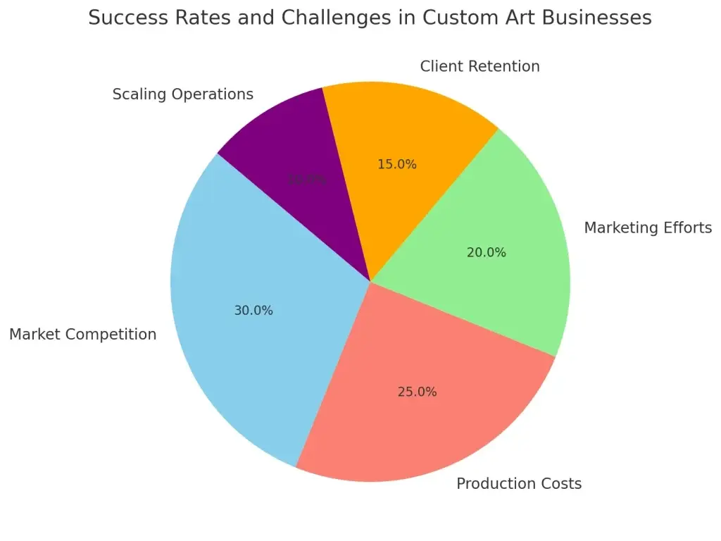 Top 10 Ideas for Custom Art and Design Services Business Startups 2 Success Rates and Challenges in Custom Art Businesses