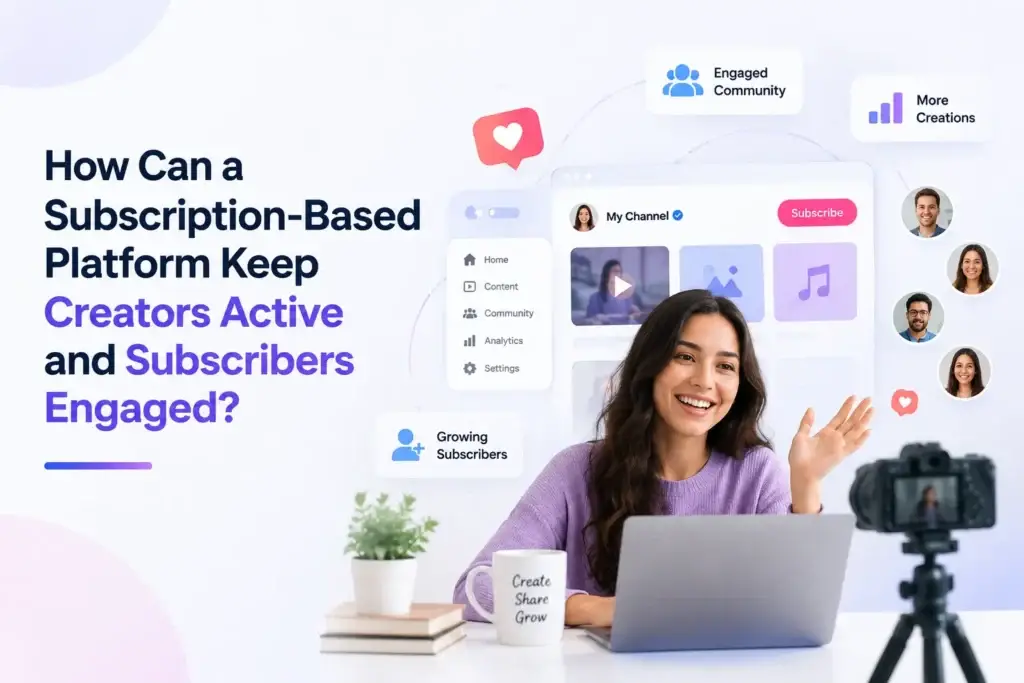 Subscription-based platform keeping creators active and subscribers engaged through community, content creation, and subscriber growth.
