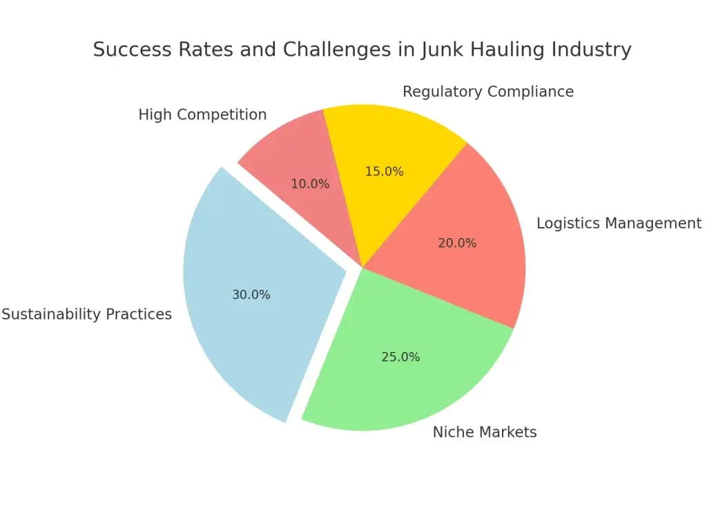 Top 10 Ideas for Junk Hauling and Disposal Business Startups in 2025 1 success_rates_challenges_junk_hauling
