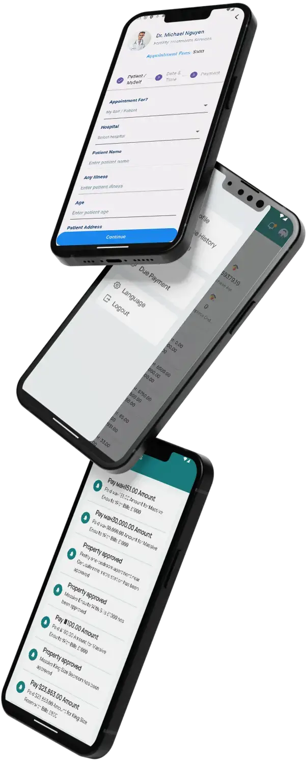 Buildium Clone 10 Buildium Clone App Design Three Mobile Screens Overview.