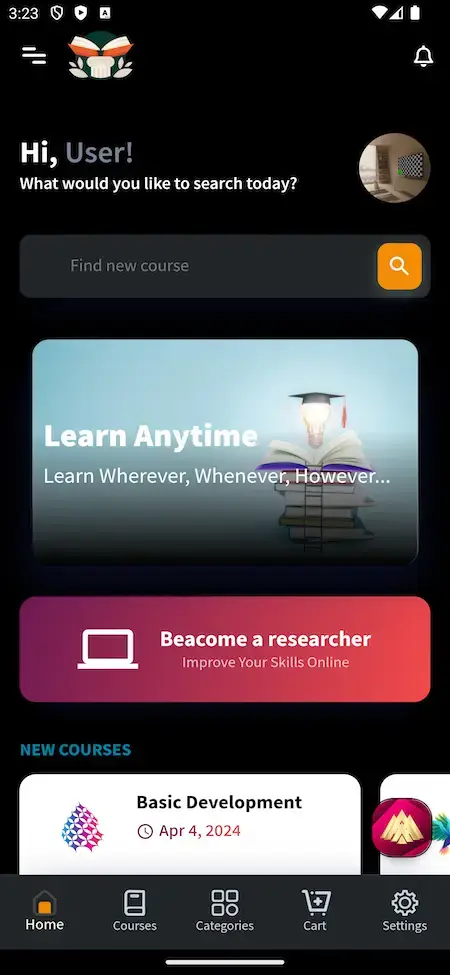 Byju's Clone 24 Discover and enroll in new courses with Byjus platform.