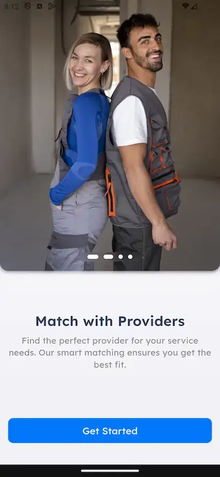 Uber for X 23 Uber for x clone image of match with providers Screen