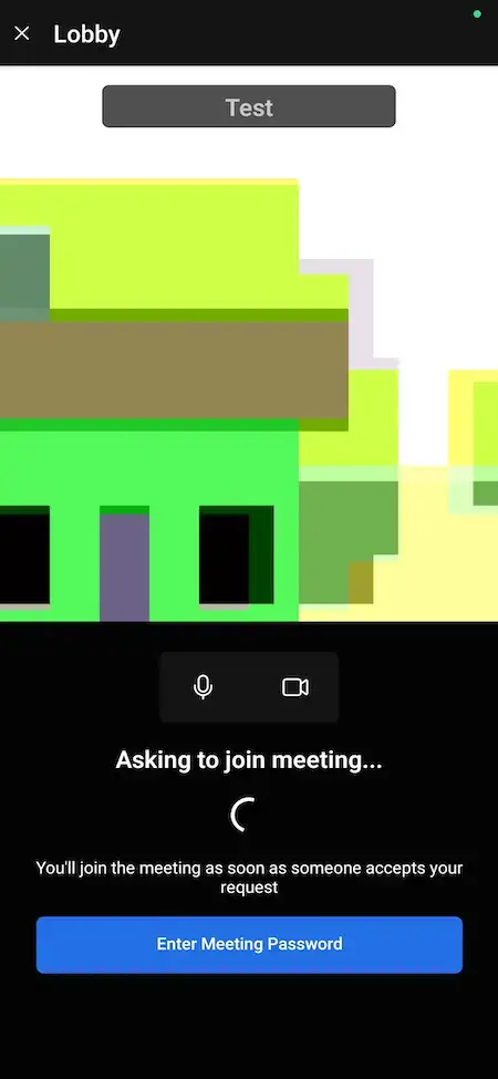 Zoom Clone 19 Zoom clone Mobile App Join meeting Screen.