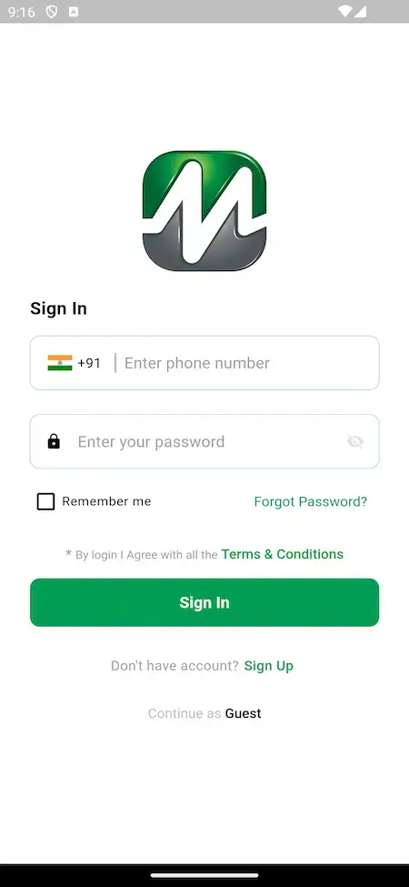 Glovo Clone 16 Glovo Like App Sign In Screen Interface