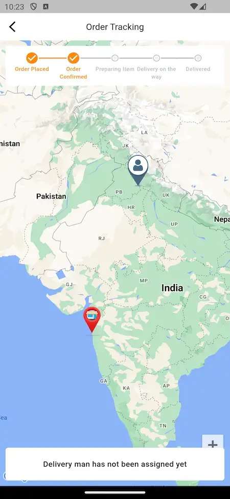 Instacart Clone 20 Instacart Clone Order Tracking Map Screen.