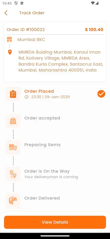Blinkit Clone 19 Blinkit Clone Mobile App Order Tracking Screen