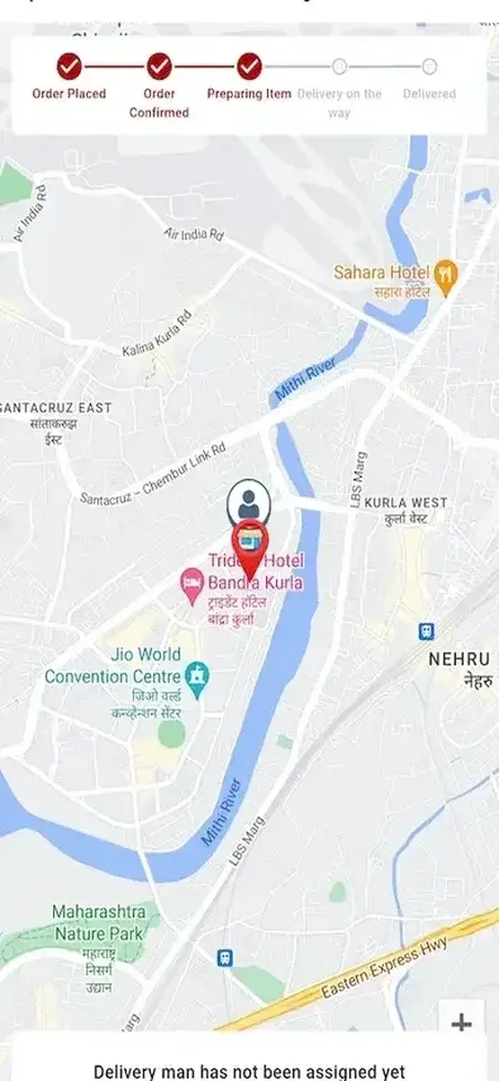 Nestor Liquor Clone 21 Nestor Liquor Clone App order tracking maps dispaly