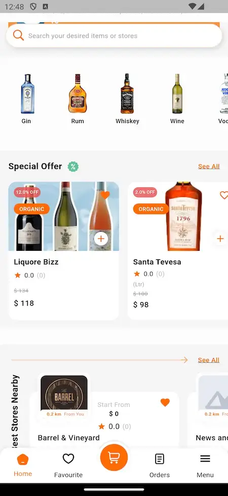 Swiggy Clone 16 Swiggy Clone Mobile App Home Screen.