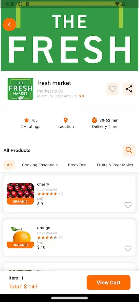 Swiggy Clone 23 Swiggy Clone Mobile App Screen.