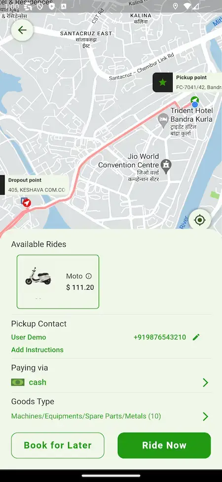 Grab Clone 25 Available Rides Screen Grab Clone Mobile App