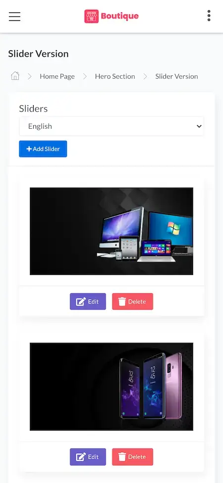 Wix Clone 22 Wix Clone slider version Page Display