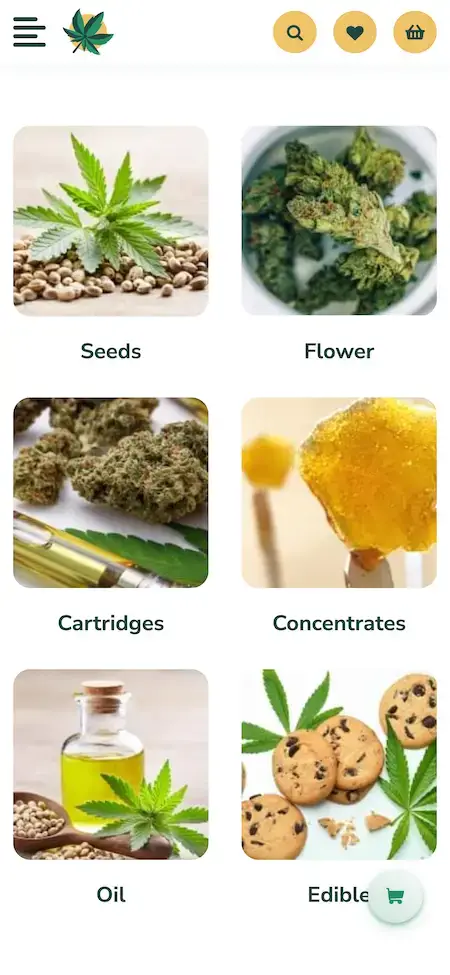 Weedmaps Clone 16 weedmap Clone Mobile App products range