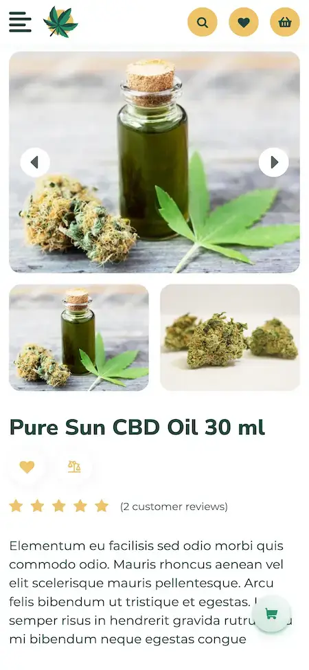 Weedmaps Clone 21 weedmap Clone App display cbd oil product description