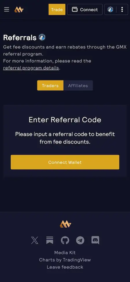 GMX Clone 23 GMX Clone Mobile Referral Screen.