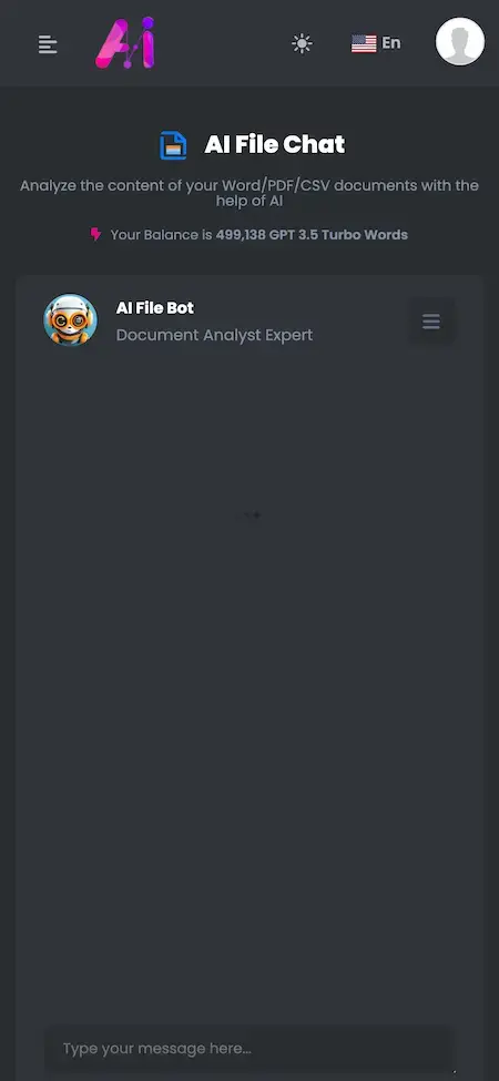 ChatGPT Clone 17 Chatgpt Like App AI Powered File Conversation UI