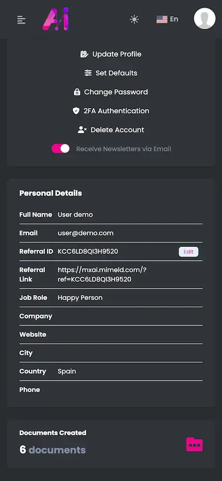 Apple AI ReALM Clone 22 Apple AI ReALM Clone Mobile App Personal Details Screen.
