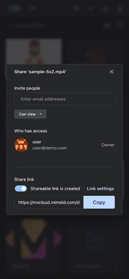 Dropbox Clone 19 Add Collaborators and Generate Link - Dropbox Clone