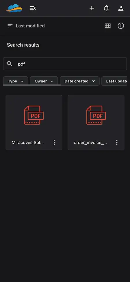 Dropbox Clone 22 Dropbox Clone Last Modified Files Screen