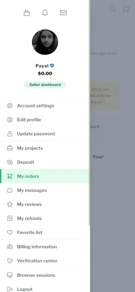 Fiverr Clone 21 Fiverr Clone seller dashboard.
