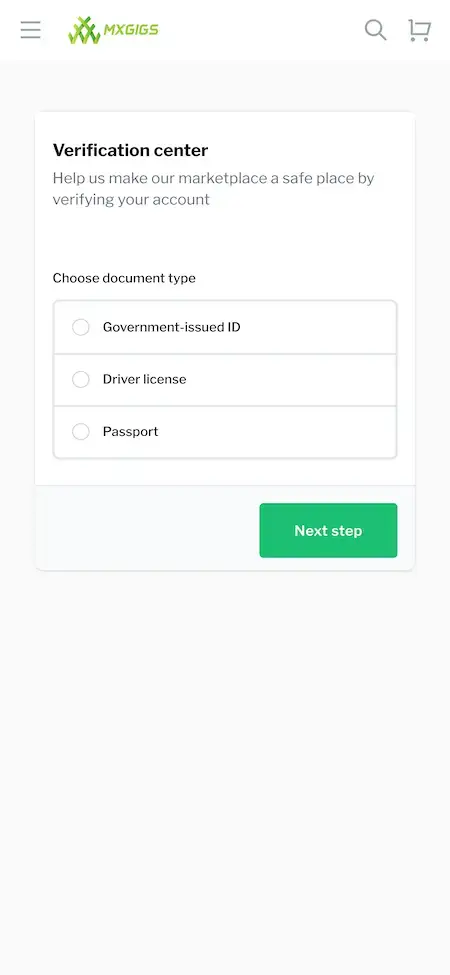 Fiverr Clone 19 Fiverr Clone User Verification Screen.