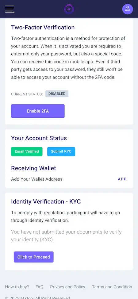 BSCPad Clone 22 BSCPad Clone two factor verification page