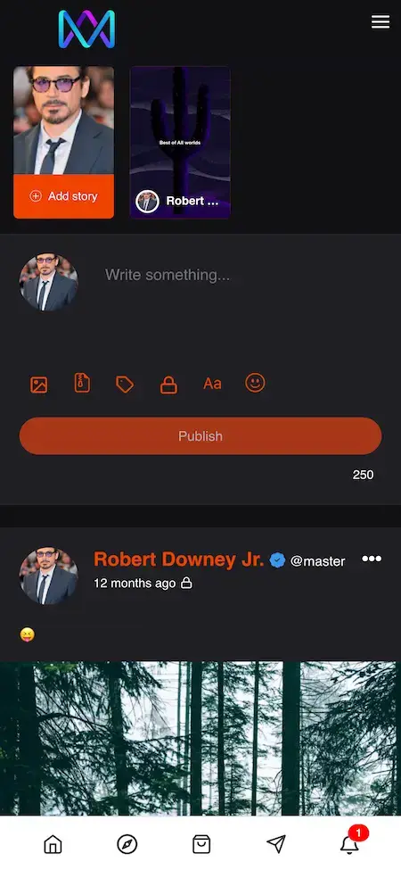 Cameo Clone 19 Cameo Clone Mobile App Write A Post Screen.