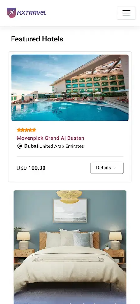 Yatra Clone 21 Yatra Clone Mobile UI Featured Hotels Recommendations
