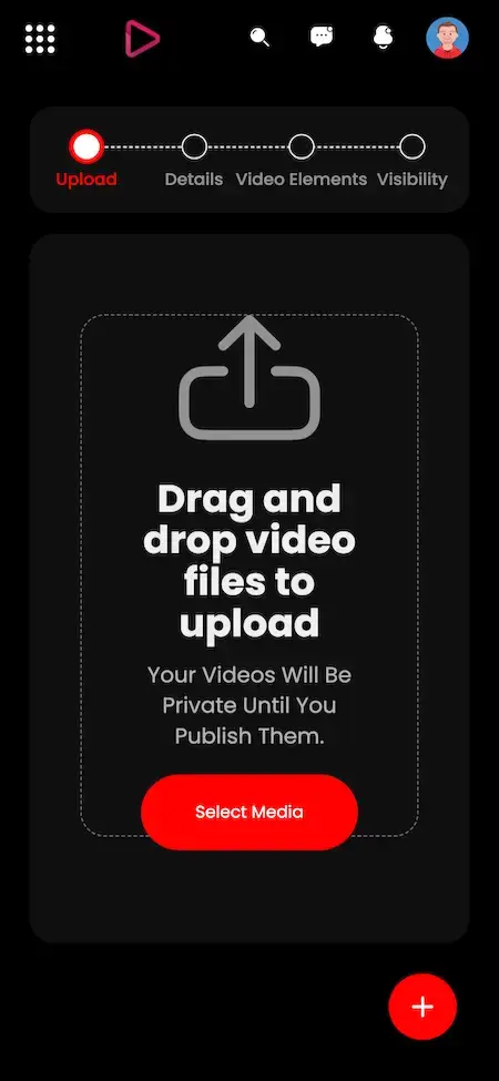 YouTube Clone 19 youtube Clone App Upload Video Screen.