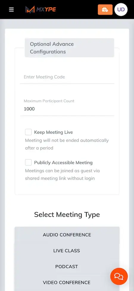 Skype Clone 21 Skype Clone Mobile App List of meeting time Screen.