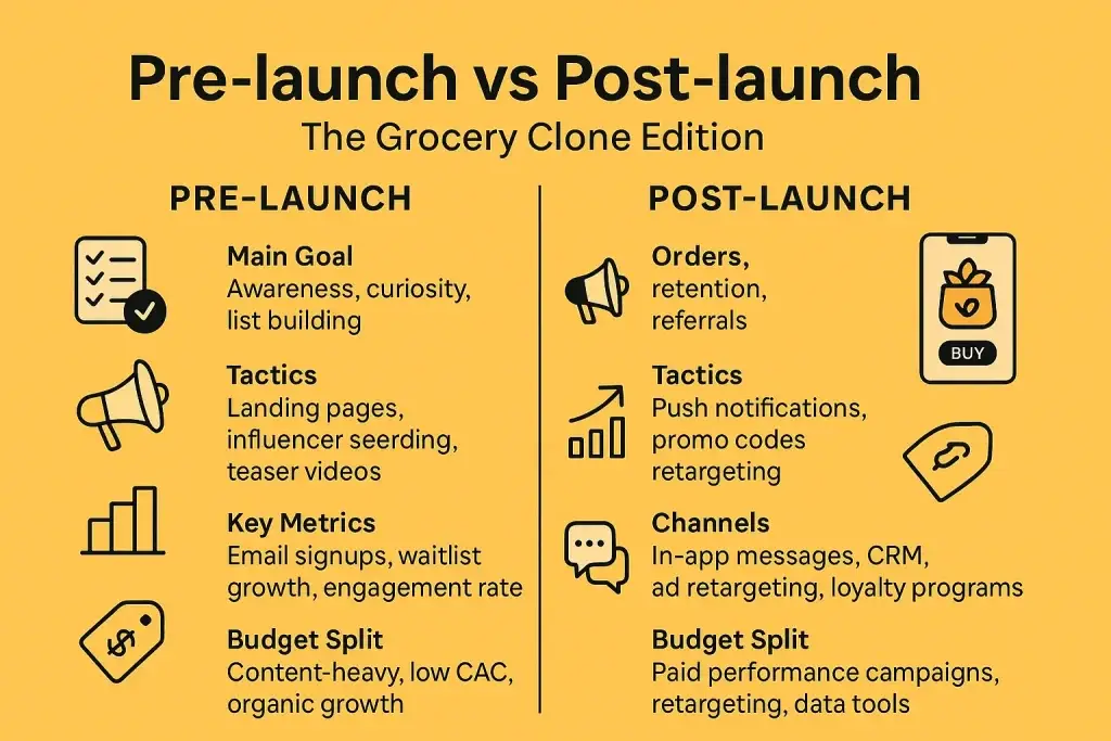 Pre-launch vs Post-launch Marketing for AmazonFresh Clone Startups 1 ChatGPT Image May 30 2025 10 07 17 AM
