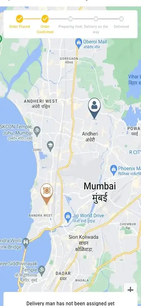 Grubhub Clone 20 Grubhub app order tracking Screenshot