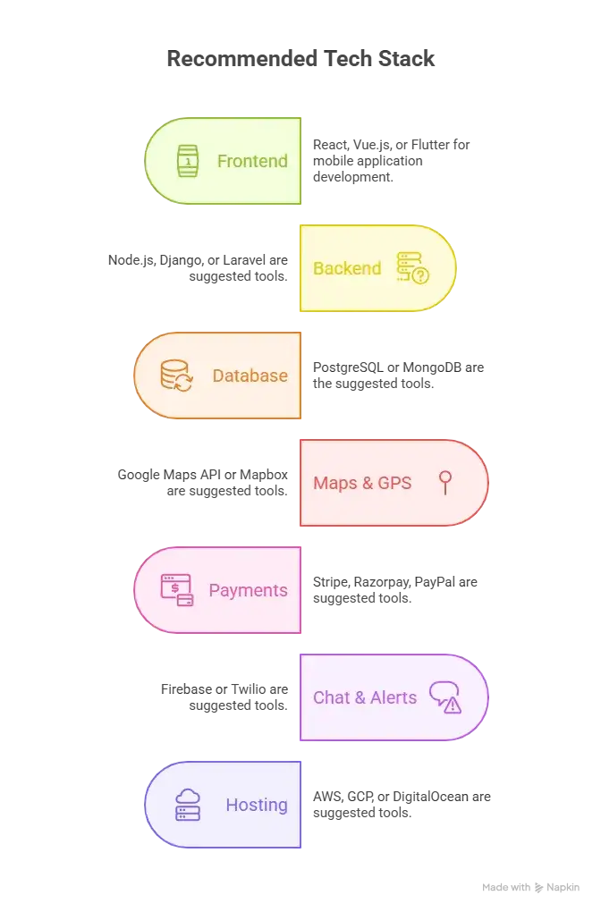 How to Develop a Boat Rental App in 2026: Full Guide for Founders and Innovators 2 Recommended Tech Stack visual selection