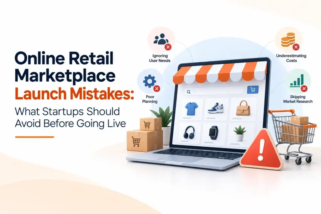 Flipkart Clone 117 Online retail marketplace launch mistakes including poor planning, ignored user needs, underestimated costs, and skipped market research
