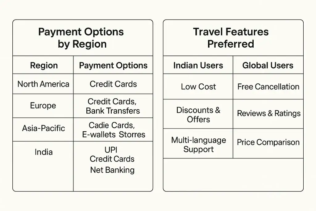 Top 5 Mistakes Startups Make When Building a MakeMyTrip Clone 3 payment options by region travel features