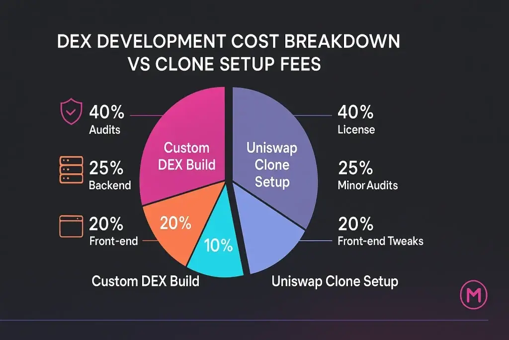Reasons startup choose our Uniswap clone over custom development 1 Digital illustration visualizing reasons startups choose Uniswap clone over custom development