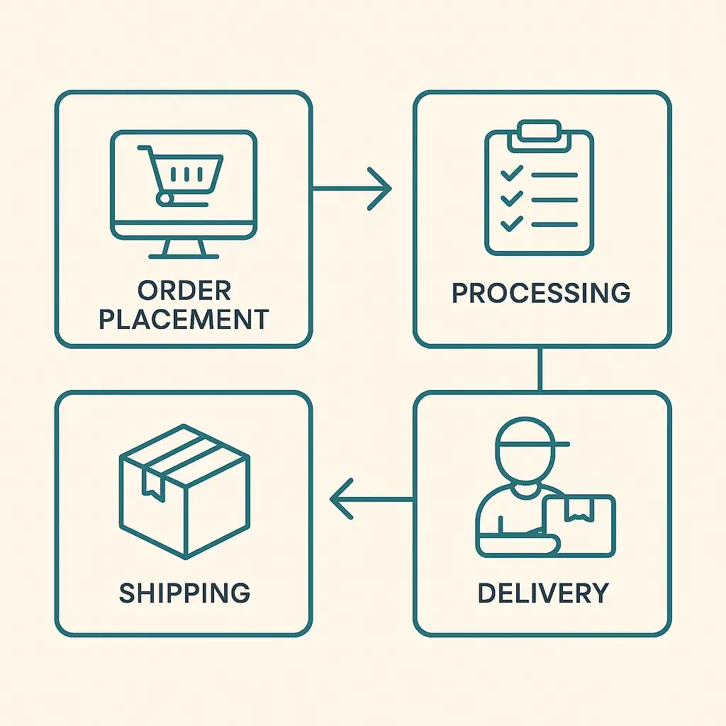 Netmeds App Features List: What Makes It a Digital Pharmacy Powerhouse? 3 Order Process Flowchart