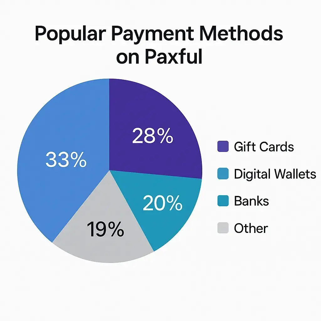 Paxful Features List: The Power Tools Behind a Peer-to-Peer Crypto Empire 1 Paxful Payment Methods Chart
