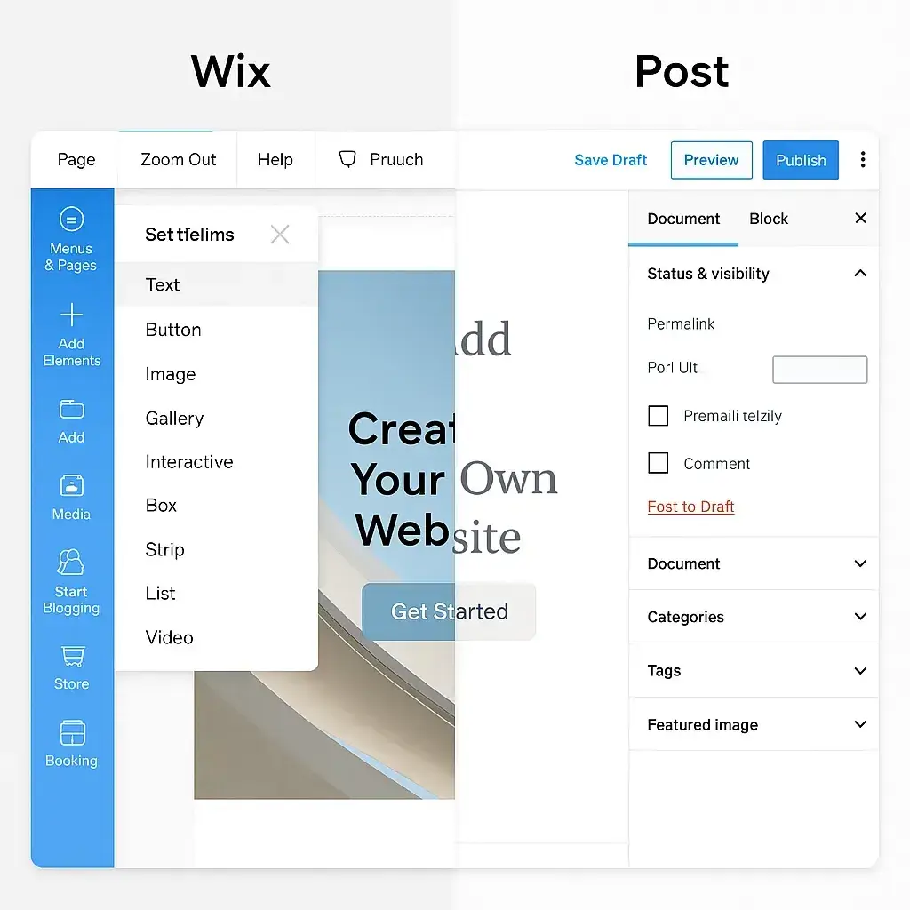 Wix Features List: Everything You Need to Know Before Building Your Own Website Platform 1 Wix vs. CMS Interface