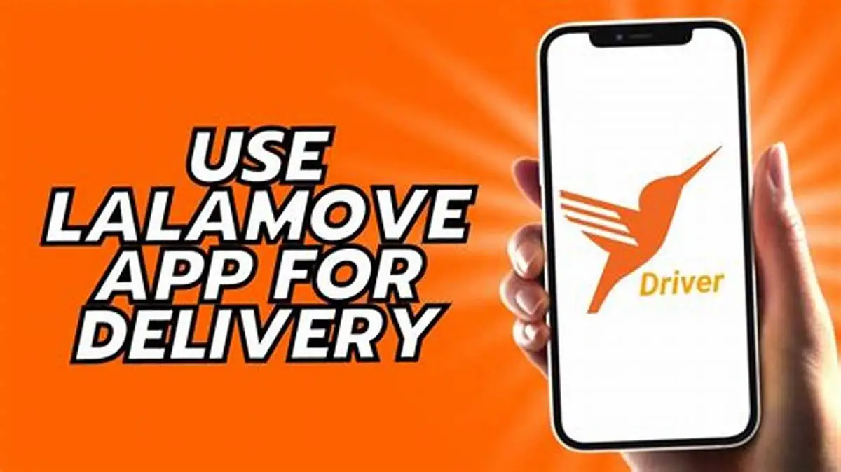 Flat illustration of a logistics app concept with delivery vehicles, boxes, and smartphone map for a Lalamove clone delivery app