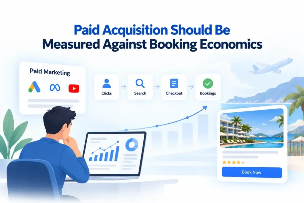 Growth Strategy for an Online Travel Agency Platform: Supplier Inventory, Traveler Acquisition, and Repeat Bookings 1 Paid acquisition strategy for an online travel agency platform growth strategy measured against booking economics and confirmed reservations