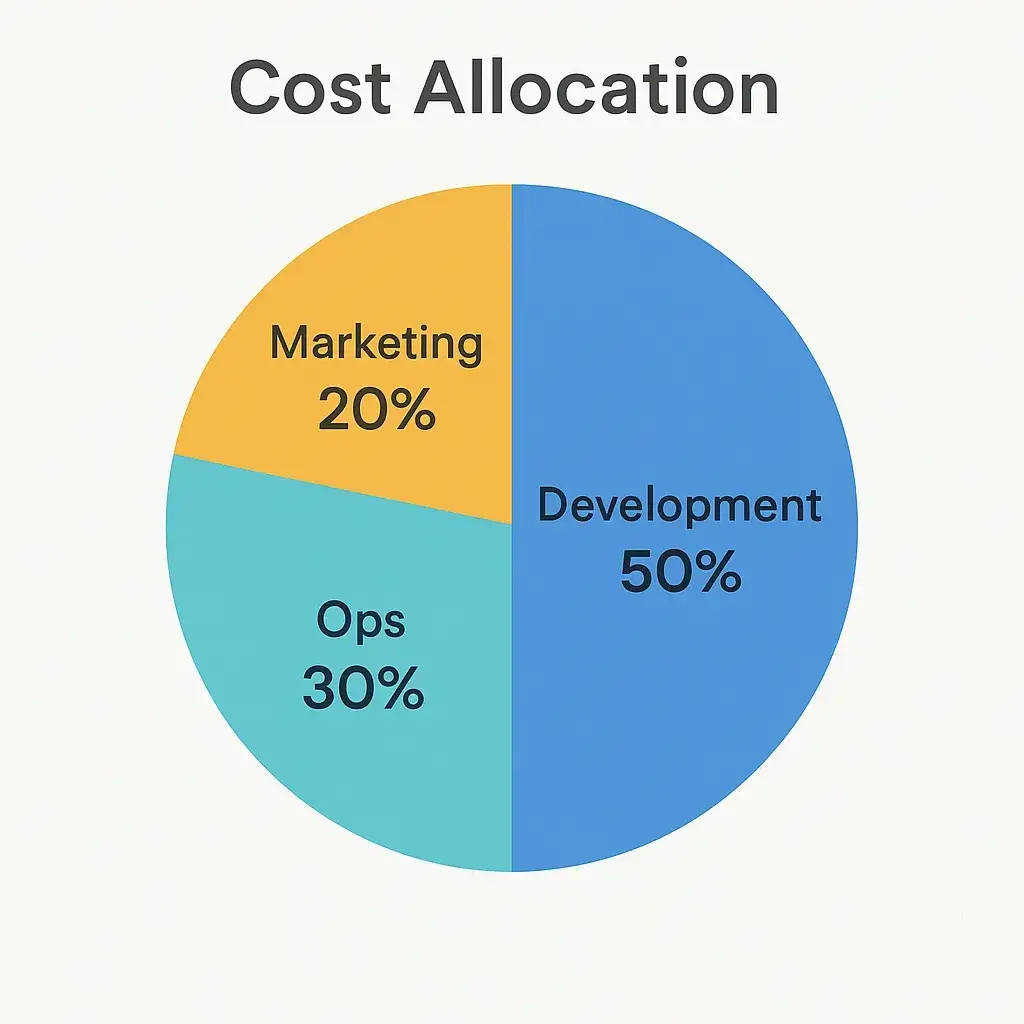Breaking Down the Development Costs of a Pet Care Services Marketplace 2 pet care marketplace cost allocation infographic