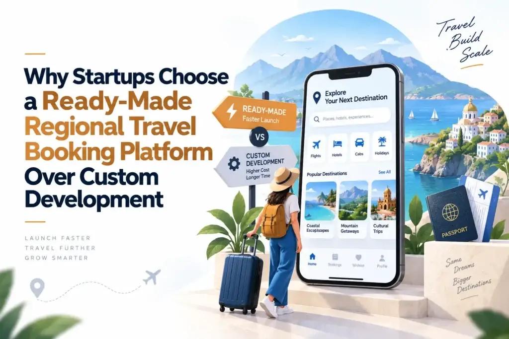 Ready-made regional travel booking platform compared with custom development