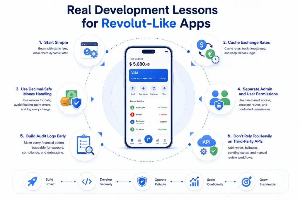 How to Build an App Like Revolut: Developer Guide for Fintech Founders 2 Real development lessons for Revolut-like apps including exchange rate caching, audit logs, secure permissions, and fintech best practices