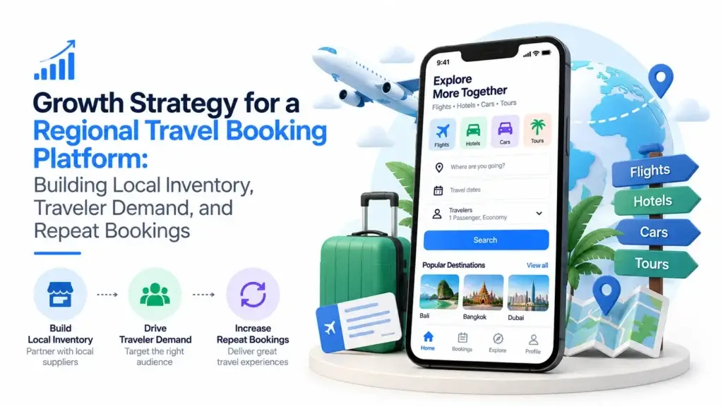 Growth strategy for a regional travel booking platform focused on local inventory, traveler demand, and repeat bookings