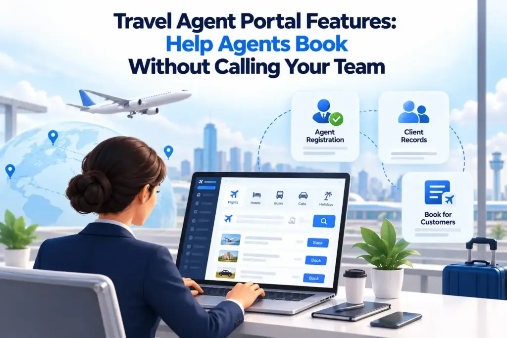 What Features Should a B2B Travel Booking Platform Include for Agents, Corporate Clients, and Suppliers? 1 Travel agent portal features helping agents manage registration, client records, and customer bookings without contacting the support team.