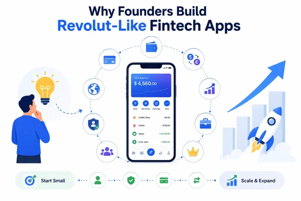 How to Build an App Like Revolut: Developer Guide for Fintech Founders 1 why founders build revolut like fintech apps